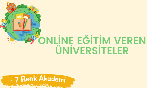 Online Eğitim Veren Üniversiteler