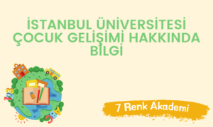 Istanbul universitesi cocuk gelisimi hakkinda bilgi
