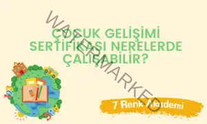 cocuk gelisimi sertifikasi nerelerde calisabilir