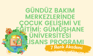 Gündüz Bakım Merkezlerinde Çocuk Gelişimi ve Eğitimi: Gümüşhane Üniversitesi Önlisans Programı