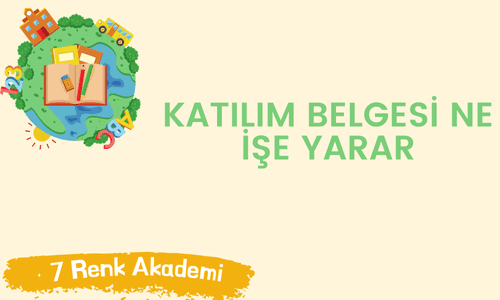 Katılım Belgesi Ne İşe Yarar