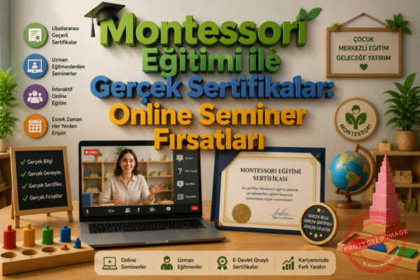 Montessori Eğitimi ile Gerçek Sertifikalar Online Seminer Fırsatları