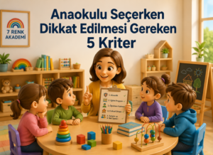 Anaokulu Seçerken Dikkat Edilmesi Gereken 5 Kriter