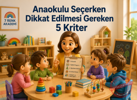 Anaokulu Seçerken Dikkat Edilmesi Gereken 5 Kriter
