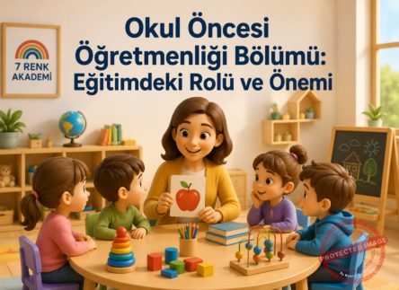 Okul Öncesi Öğretmenliği Bölümü: Eğitimdeki Rolü ve Önemi 1 Okul Öncesi Öğretmenliği Bölümü Eğitimdeki Rolü ve Önemi